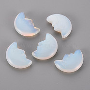 Opalite Beads, No Hole/Undrilled, Moon, 29.5~30.5x21x9.5mm(G-T132-033)
