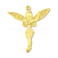 Tibetan Style Fairy Sprite Charms, Halloween, Characters Alloy Pendants in Fairy Tales, Lead Free & Cadmium Free & Nickel Free, Idea For Jewelry Making, Golden, about 51mm long, 46mm wide, 2mm thick, hole: 1.5mm(LF8182Y-NFG)