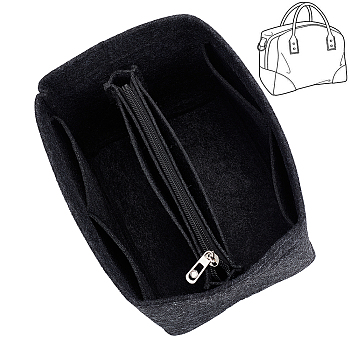 Wool Felt Purse Organizer Insert, Mini Envelope Handbag Shaper Premium Felt, Bag Accessories, Rectangle, Gray, 20x15.5x15.5cm