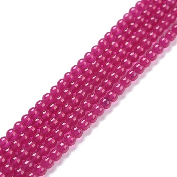 Natural Ruby/Red Corundum Beads Strands, Round, 3mm, Hole: 0.5mm, about 133pcs/strand, 14.96''(38cm)