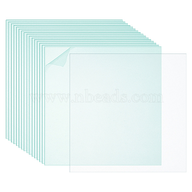 Aquamarine Rectangle Plastic Protective Gear