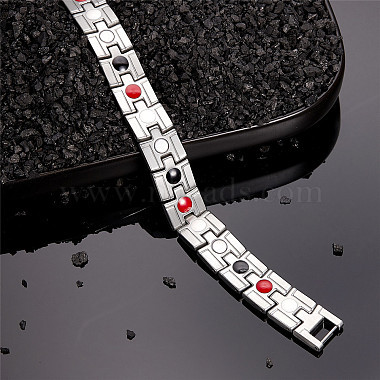 SHEGRACE Stainless Steel Watch Band Bracelets(JB649B)-2