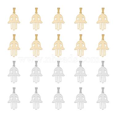 Golden & Stainless Steel Color Body 304 Stainless Steel Pendants