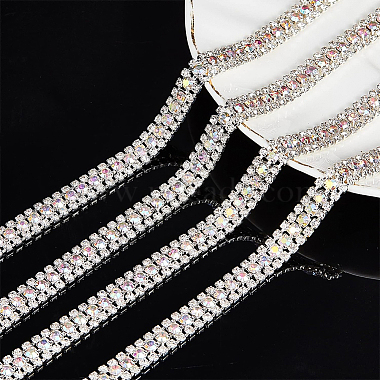 BENECREAT 2 Yards 2 Colors Resin Rhinestone Cup Chains(FIND-BC0002-05)-4