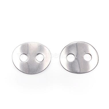 2-Hole 201 Stainless Steel Sewing Buttons(STAS-F040-36-P)-2