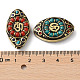 Handgemachte tibetischen Stil Perlen(KK-G473-01AG)-4