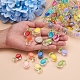 100Pcs 10 Colors Transparent Enamel Acrylic Beads(TACR-CD0001-09)-4