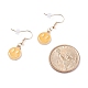 Flat Round with Smiling Face Enamel Dangle Earrings(EJEW-JE04860)-4