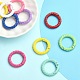 10Pcs Spray Painted Alloy Spring Gate Rings(FIND-YW0001-56)-6