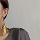 Alloy Feather Dangle Stud Earrings(FS-WG3E740-01)-3