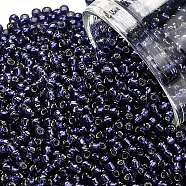 TOHO Round Seed Beads, Japanese Seed Beads, (28D) Dark Cobalt, 11/0, 2.2mm, Hole: 0.8mm, about 50000pcs/pound(SEED-TR11-0028D)