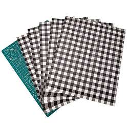 5Pcs Heat Transfer Vinyl Patches, PVC Cutting Mat Pad, Christmas Buffalo Plaid Pattern, White, 6pcs/set(DIY-SZ0004-14A)