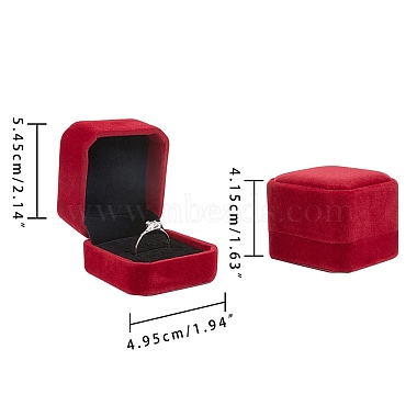 Square Velvet Ring Boxes(VBOX-WH0002-01B)-2