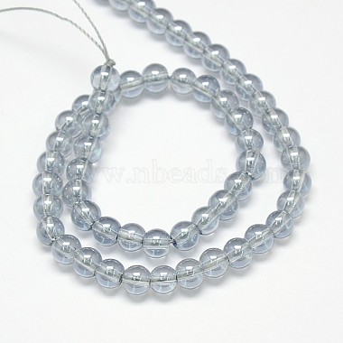 galvanisieren Kristallglas runden Perlen Stränge(EGLA-F037-6mm-A05)-3