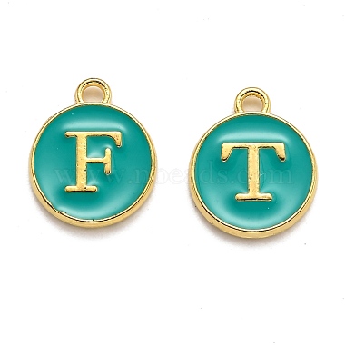 Initial Letter A~Z Alphabet Enamel Charms(ENAM-X0018-15)-2