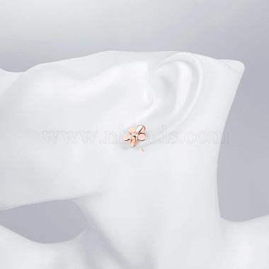 Elegant Tin Alloy Rhinestone Flower Stud Earrings for Women(EJEW-BB02405-A)-5
