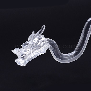 Tête de dragon verre organique présentoirs de boucle d'oreille(EDIS-N009-04)-3