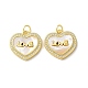 Valentine"s Day Brass Micro Pave Clear Cubic Zirconia Pendants(KK-B083-41D-G)-1