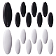 8Pcs Plastic Oval Brooch Pins(JEWB-WH0023-51P-01)-1