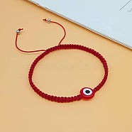 Woven bracelet with blue eyes, fashionable and minimalist palm bracelet, women's artistic adjustable bracelet(TQ9223-3)