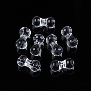 Transparent Acrylic Beads, Bone, Clear, 17.5x8.5mm, Hole: 1.8mm, about 660pcs/500g(TACR-N009-33)