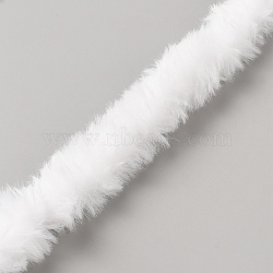 Wool Plush Sticks, Pipe Cleaner, Chenille Stems, White, 1000x27mm(DIY-WH0569-49E)