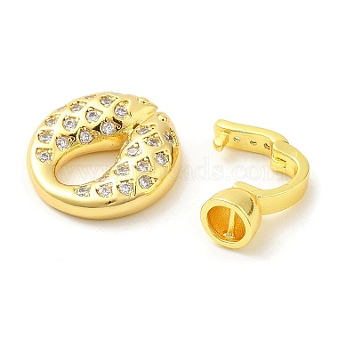 Rack Plating Brass Micro Pave Clear Cubic Zirconia Fold Over Clover Clasps(KK-H447-05G)-3