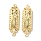 Rack Plating Brass Clear Cubic Zirconia Saint Connector Charms(KK-C084-36C-G)-1