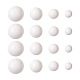 120pcs 4 estilos cabujones de madera blanca pintados con spray(WOOD-TA0001-52)-2