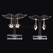 Plastic Earring Display Stand, Jewelry Display Rack, Jewelry Tree Stand, 3cm wide, 8cm long, 8.1cm high(PCT019-074)