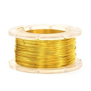 Round Copper Craft Wire, for Jewelry Making, Long-Lasting Plated, Gold, 26 Gauge, 0.4mm, about 65.61 Feet(20m)/roll(CWIR-C001-01A-10)