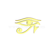 Religion Brass Self Adhesive Decorative Stickers, Golden Plated Metal Decals, for DIY Epoxy Resin Crafts, Eye of Ra, 30mm(WG60667-01)