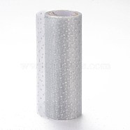 Glitter Deco Mesh Ribbons, Tulle Fabric, for Wedding Party Decoration, Skirts Decoration Making, Gainsboro, 5.90~5.94 inch(15~15.1cm),  10yards/roll(OCOR-H100-D08)
