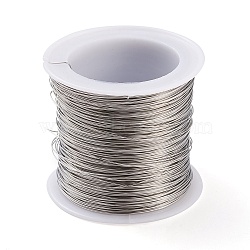 316 Surgical Stainless Steel Wire, for Jewelry Making, Stainless Steel Color, 26 Gauge, 0.4mm, about 124.67 Feet(38m)/roll(TWIR-L004-01E-P)