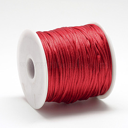 Nylon Thread, Red, 2.5mm, about 32.81 Yards(30m)/Roll(NWIR-Q010B-700)
