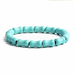 Turquoise Bracelet with Elastic Rope Bracelet, Male and Female Lovers Best Friend(DZ7554-31)
