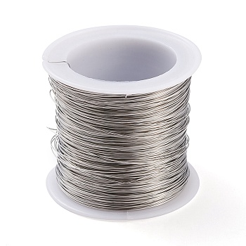 316 Surgical Stainless Steel Wire, for Jewelry Making, Stainless Steel Color, 26 Gauge, 0.4mm, about 124.67 Feet(38m)/roll