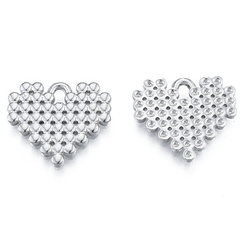 304 Stainless Steel Pendants, Heart, Stainless Steel Color, 18x20x1.5mm, Hole: 2mm