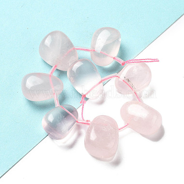 Natural Rose Quartz Beads Strands(G-P528-E05-01)-2