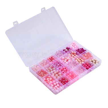 Kits de fabrication de colliers et de bracelets de la série rose à faire soi-même(DIY-CJ0001-76)-3