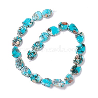 Natural Imperial Jasper Beads Strands(G-O029-04A)-2