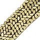Electroplate Non-magnetic Synthetic Hematite Beads Strands(X-G-S352-76)-1