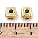 Brass Micro Pave Cubic Zirconia Beads(KK-C051-28G-06)-3