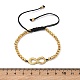 304 Edelstahl unendlich Link Armb&auml;nder(BJEW-F534-01G)-5