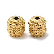 304 Stainless Steel Beads, Column, Real 18K Gold Plated, 8x8mm, Hole: 2.2mm(STAS-I203-48G)