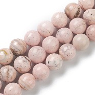 Natural Rhodochrosite Beads Strands, Grade A, Round, 10~10.5mm, Hole: 0.8mm, about 38pcs/strand, 15.55 inches(39.5cm)(G-I301-A04-D)
