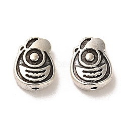 Tibetan Style Alloy Beads, Cadmium Free & Lead Free, Teardrop, Antique Silver, 13x10.5x4.5mm, Hole: 1.4mm, about 418pcs/1000g
(FIND-C043-052AS)