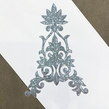 Polyester Clothing Patches, Aqua, 400x260mm