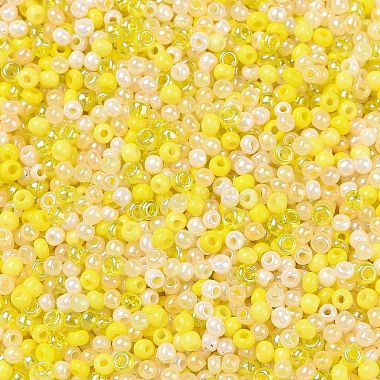 Opaque Colours Luster Glass Seed Beads(SEED-A030-09C)-2