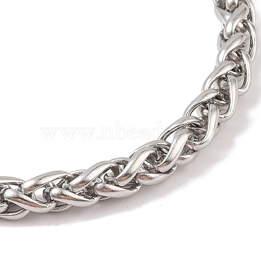 304 Collier avec pendentif en acier inoxydable en forme de tête de loup et de marteau de Thor Viking Mjolnir pour homme(NJEW-K278-05AS)-3